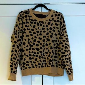 Tahari Cheetah Sweater